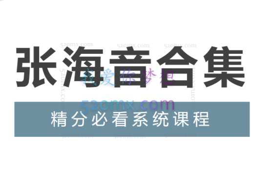 张海音:精分课程30讲视频+音频+课件