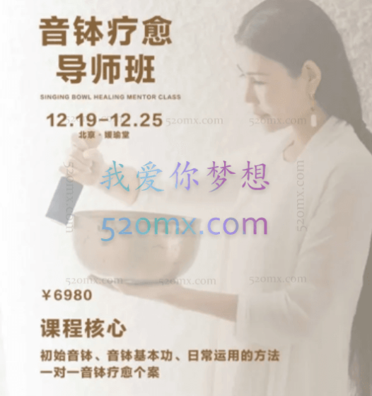 王源:心韵疗愈音钵能量疗愈实操课