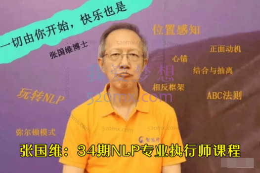 张国维:34期NLP专业执行师课程