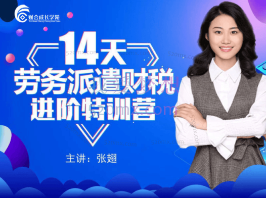 张翅14天劳务派遣财税进阶特训营
