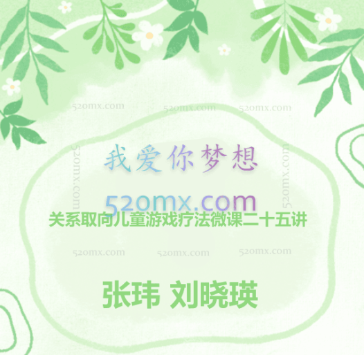 张玮、刘晓瑛：关系取向儿童游戏疗法微课二十五讲