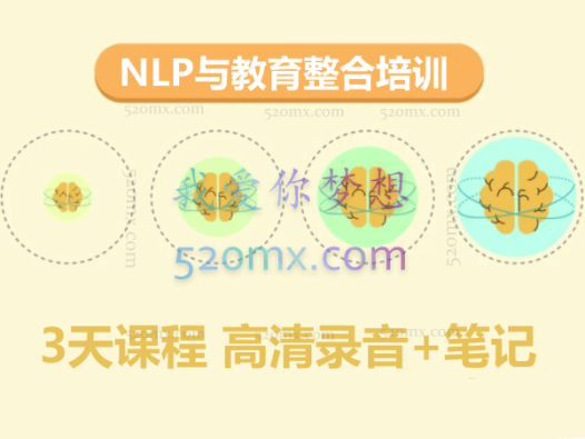 李正太:NLP与教育整合培训 3天课程 高清录音+笔记