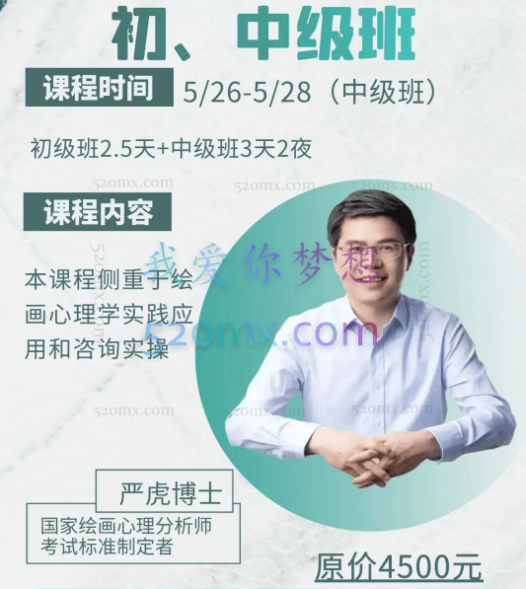 严虎:绘画疗法初级+中级+高级班