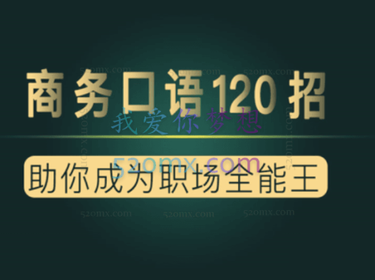 《夏说英文·商务口语120招》商务口语课共6大技能,120节