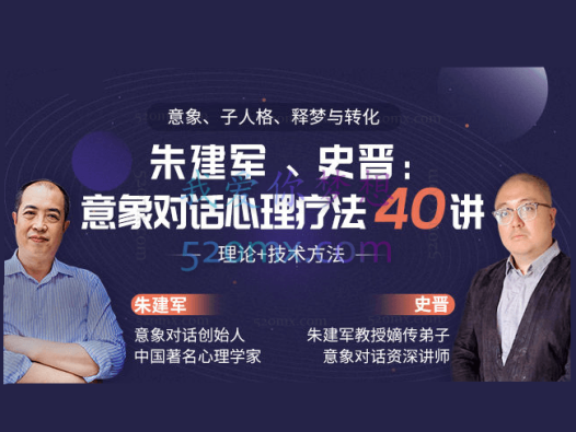 史晋、朱建军:意象对话心理疗法40讲 视频