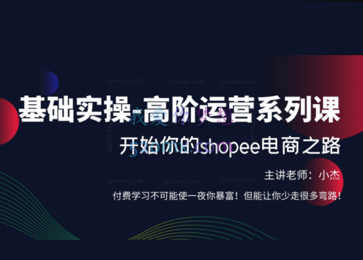 【东南亚shopee跨境电商】运营精品班/陪跑实操/基础-高阶运营技巧系列课