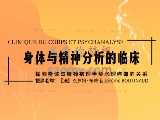 【法】杰罗姆·布蒂诺 身体与精神分析的临床20讲视频 有中文字幕