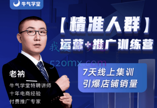 老衲淘宝【精准人群】运营+推广训练营