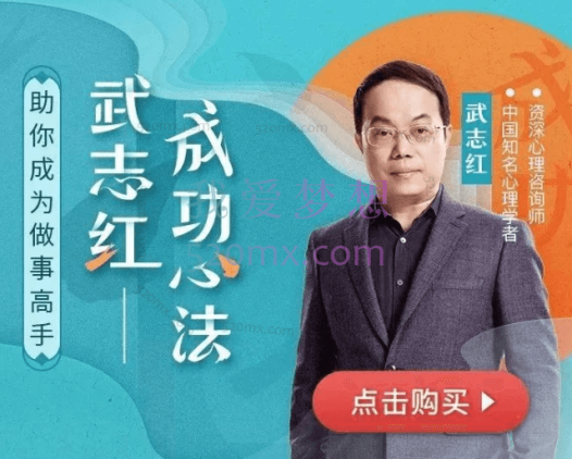 武志红《把事情做好的心理学课》