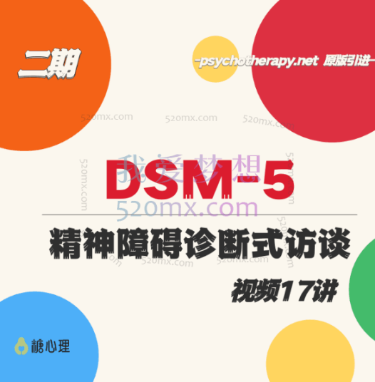 DSM-5和精神障碍诊断式访谈17讲