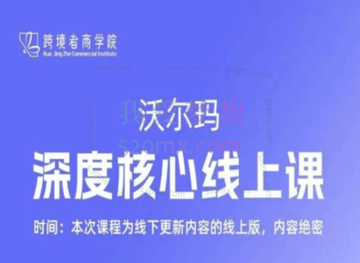 跨境者商学院:沃尔玛深度核心线上课