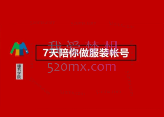 锤石传媒:张智程七天陪你做服装账号6-11期