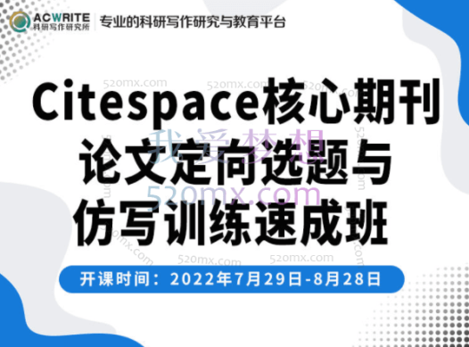 Citespace核心期刊论文定向选题与仿写速成8月班(刘老师)