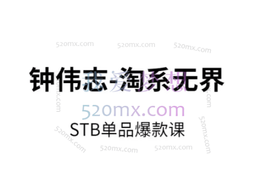 钟伟志-淘宝无界STB单品爆款课