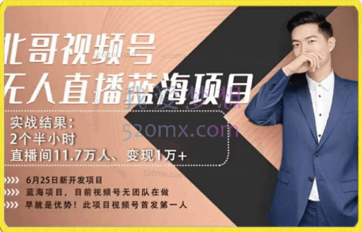 言小北_视频号无人、视频号半无人直播,视频号2个半小时11.7万人,纯利润1万+