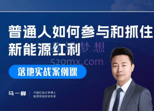 想要人生翻盘,普通人如何抓住新能源风口赚钱,落地实战案例课-34节
