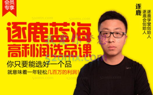 逐鹿学堂：逐鹿蓝海高利润选品课