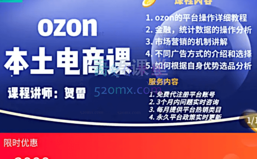 俄罗斯OZON本土电商精品课