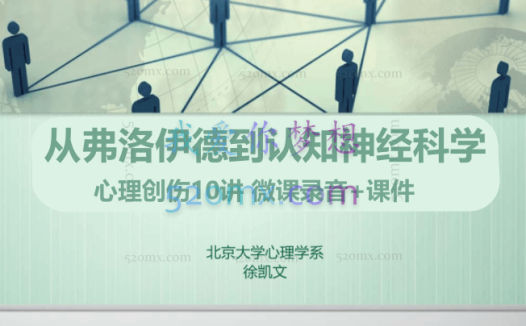 徐凯文:从弗洛伊德到认知神经科学 心理创伤10讲 微课录音+课件