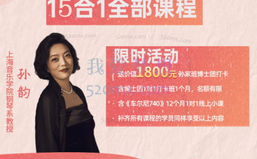 孙韵钢琴教学合集全部课程