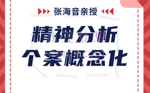 张海音:精神分析个案概念化地面课程现场录音