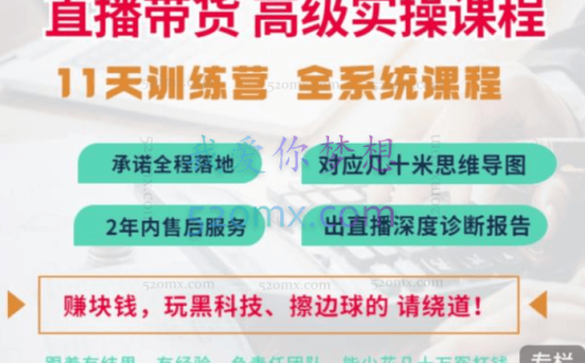 俗人六哥抖音直播带货全系统高级实操课程,11天系列课程+公司内部群,运营、推广、主播培养