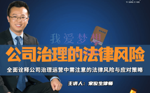 宋俊生《公司治理的法律风险》