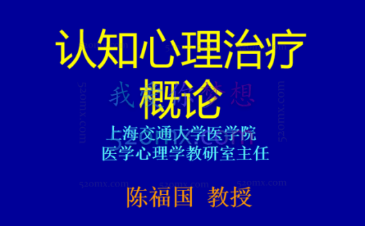 陈福国:认知疗法