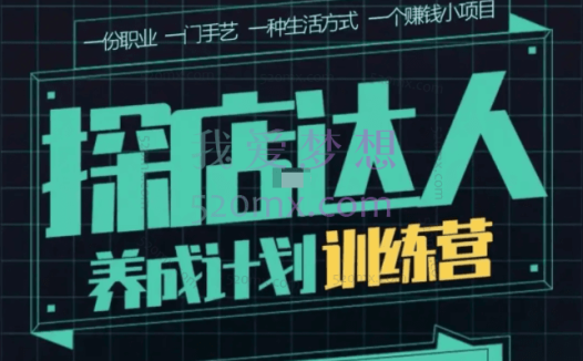 罗天行·探店达人养成计划训练营,价值3199元