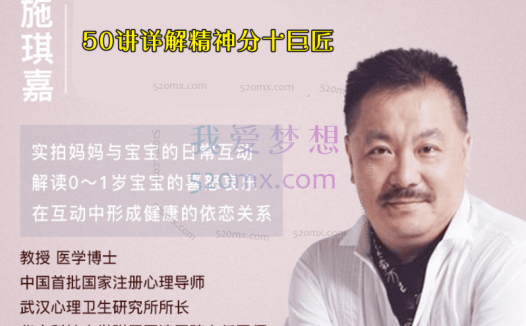 施琪嘉:全年课50讲  详解精分十巨匠,学习儿童精分系统课音频+文字稿