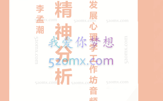 李孟潮“精神分析发展心理学”工作坊音频