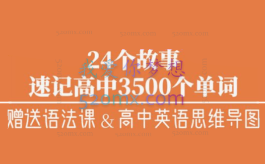 奇速英语24个故事串记高中3500单词全文48讲