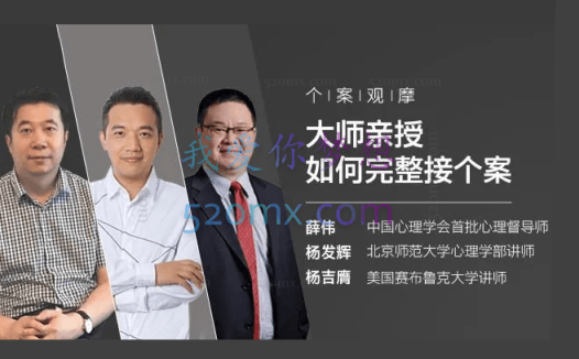 个案观摩:大师亲授如何完整接个案 Mark Yang 薛伟 杨发辉