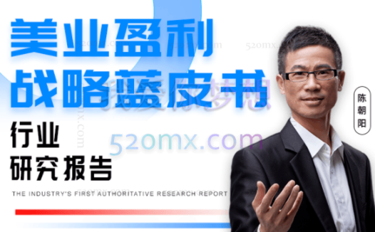 陈朝阳:美业盈利战略蓝皮书