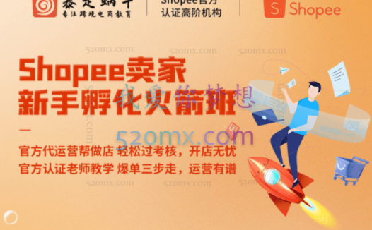 暴走蜗牛跨境电商:Shopee卖家新手孵化火箭班