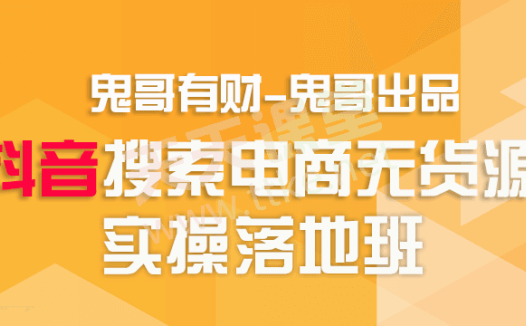 贵哥有才·抖音搜索电商无货源实操精品课