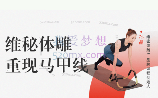 孙晶维秘体雕·重现马甲线自营15节,适合私教&小团课