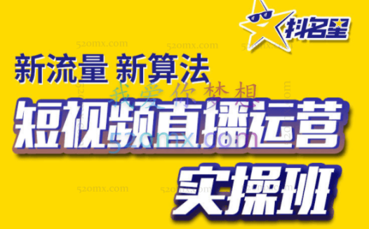抖名星商学苑：疯狂带货短视频万能文案脚本公式+3.0实操班线下课录播课
