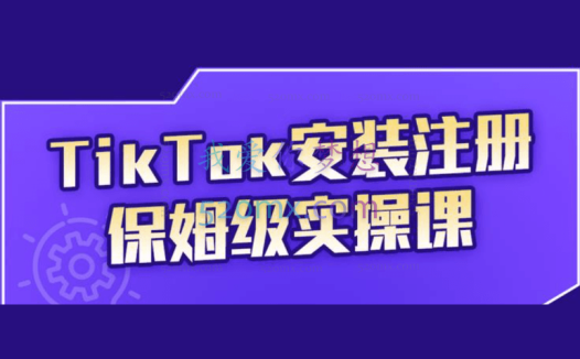 疯人院TikTok安装注册保姆级实操课（完整版）