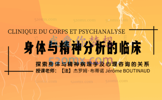 【法】杰罗姆·布蒂诺 身体与精神分析的临床20讲视频 有中文字幕