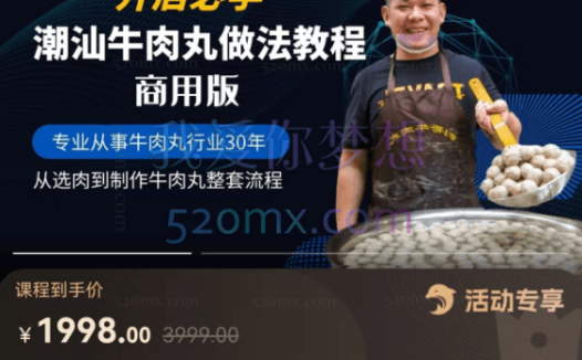 创哥:商业版潮汕牛肉丸做法教程