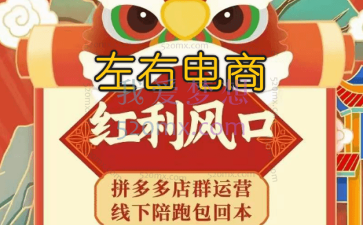 左右电商拼多多无货源店群玩法