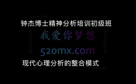 钟杰博士：精分治疗的理论与实践网络版