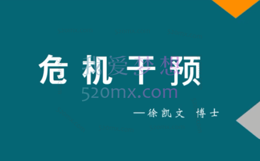 徐凯文:危机干预 远程培训,从理论背景到技术实施(课程视频+课件)