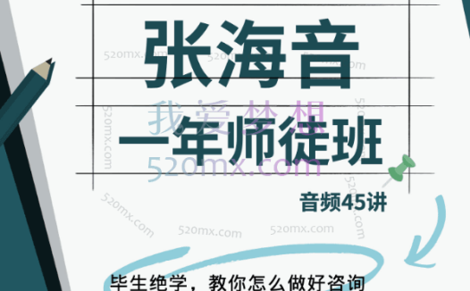 张海音:师徒班 微课45讲 音频+视频+课件