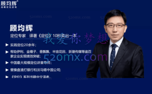 顾均辉5分钟定位思维200讲