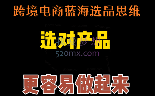 跨境电商蓝海选品思维价值1980元