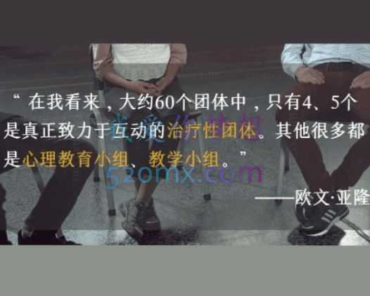 欧文·亚隆：团体治疗现场演示视频（中英文字幕）