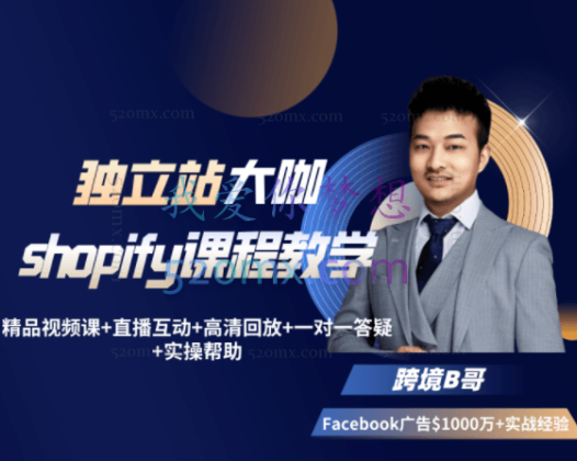 跨境B哥:独立站运营+Facebook广告投放课
