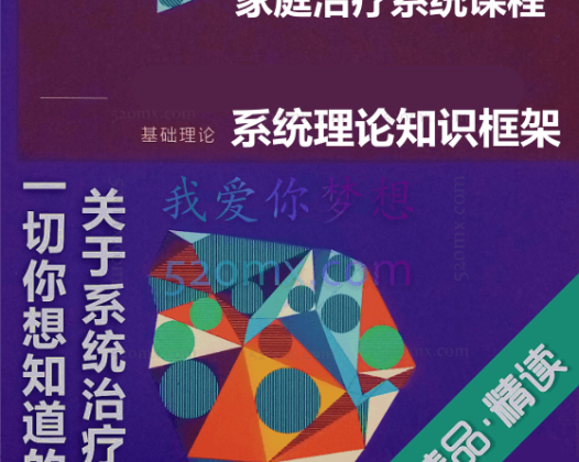 家庭治疗系统课程：系统理论知识框架+专业实务操作技能